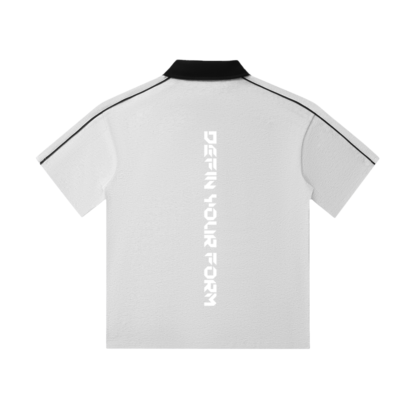 Contrast Collar Short-Sleeve Polo Shirt