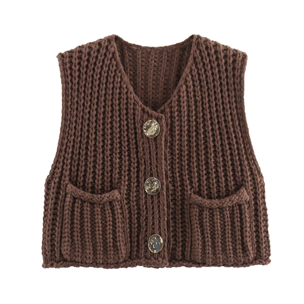 Madelin - Gilet En Grosse Maille Texturée