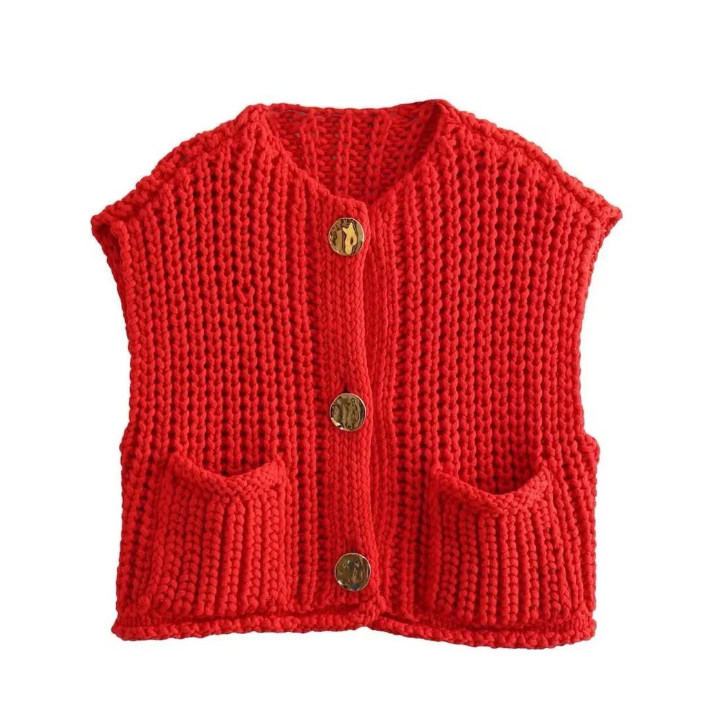 Madelin - Gilet En Grosse Maille Texturée