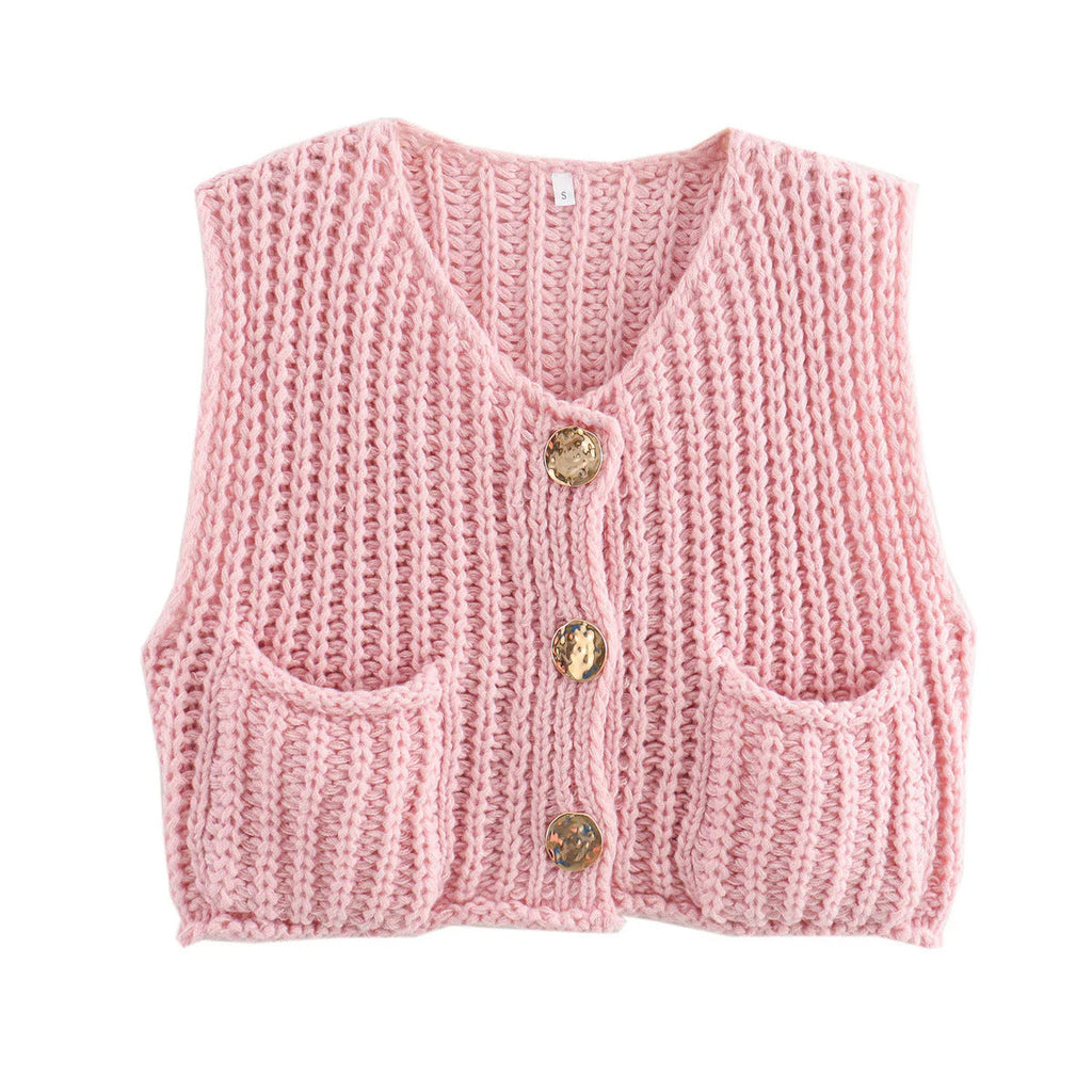 Madelin - Gilet En Grosse Maille Texturée